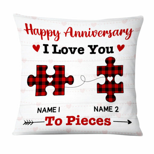 Personalized Couple Love You To Pieces Pillow