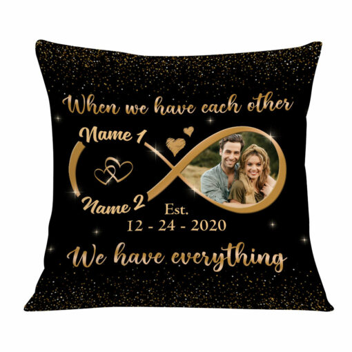 Personalized Couple Photo Pillow