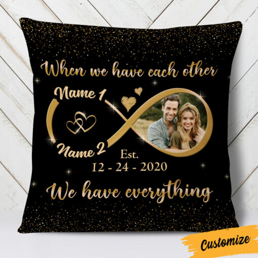 Personalized Couple Photo Pillow