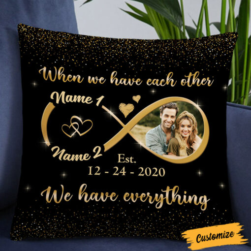 Personalized Couple Photo Pillow