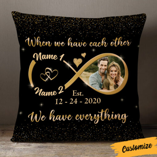 Personalized Couple Photo Pillow