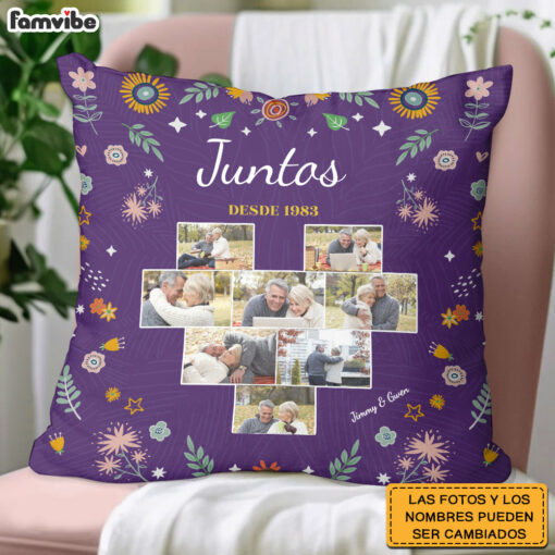 Personalized Couple Spanish Juntos Desde Pillow