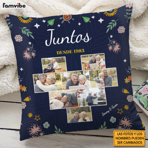 Personalized Couple Spanish Juntos Desde Pillow