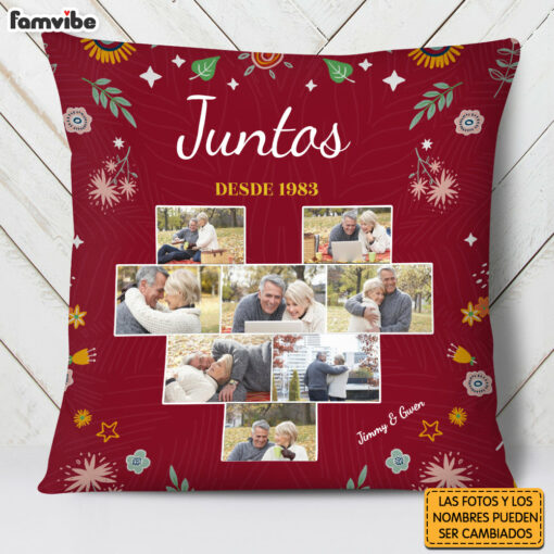 Personalized Couple Spanish Juntos Desde Pillow