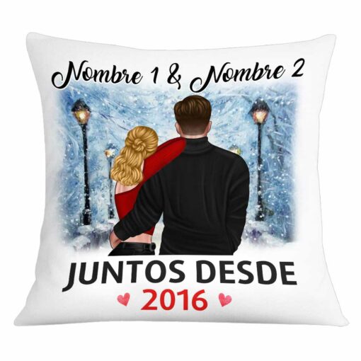 Personalized Couple Spanish Pareja Together Since Pillow