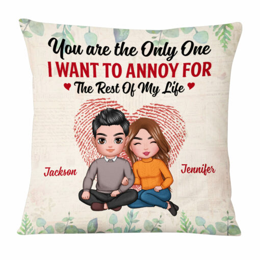 Personalized Couple The One I Want To Annoy Pillow