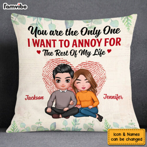 Personalized Couple The One I Want To Annoy Pillow