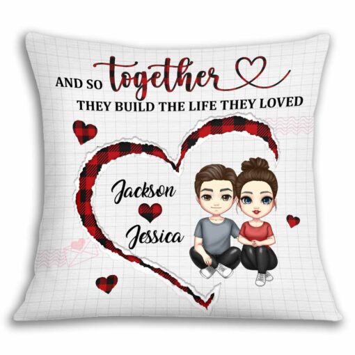 Personalized Couple Together We Build Pillow