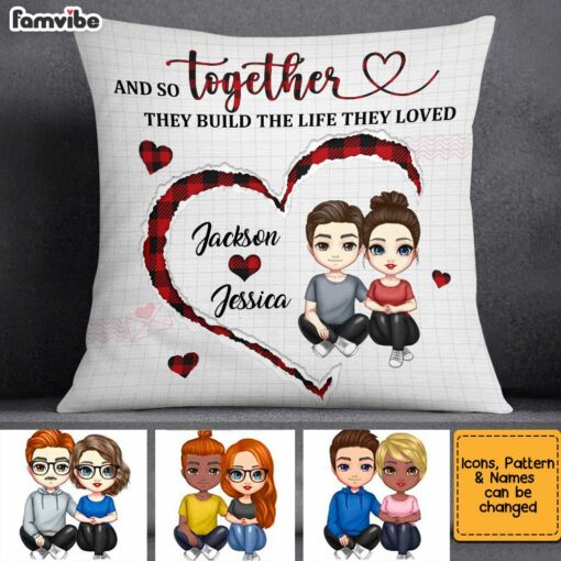 Personalized Couple Together We Build Pillow