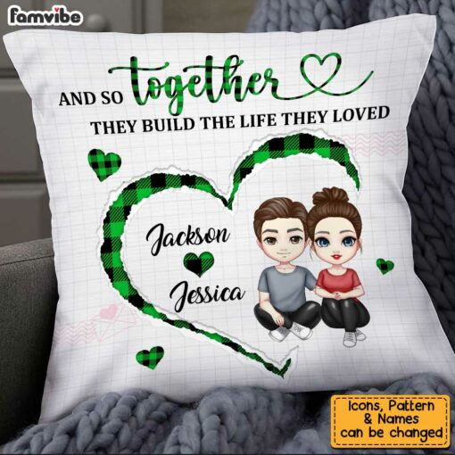 Personalized Couple Together We Build Pillow