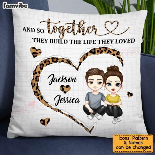 Personalized Couple Together We Build Pillow