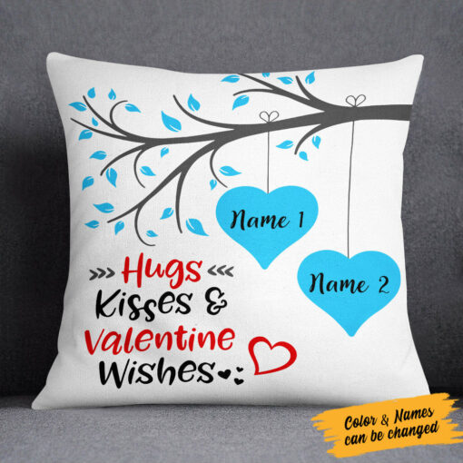 Personalized Couple Valentine Wishes Pillow