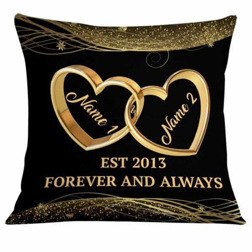 Personalized Couple Wedding Rings Pillow