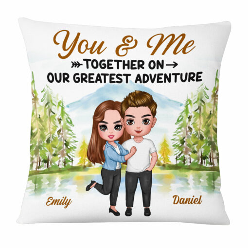 Personalized Couple You And Me Greatest Adventure Pillow