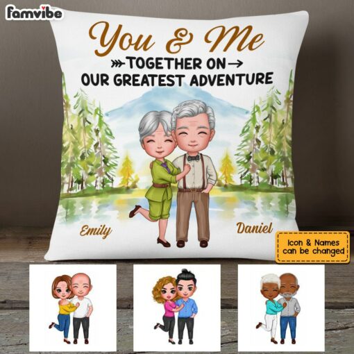 Personalized Couple You And Me Greatest Adventure Pillow