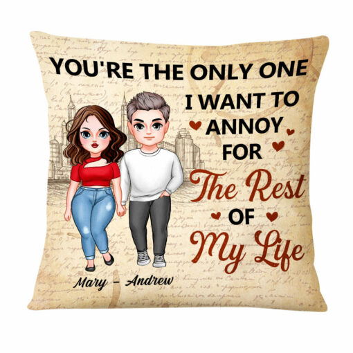 Personalized Couple You Are The One Pillow