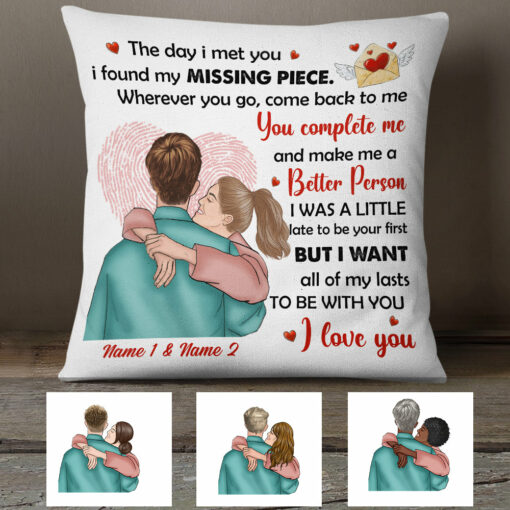 Personalized Couple You Complete Me Pillow