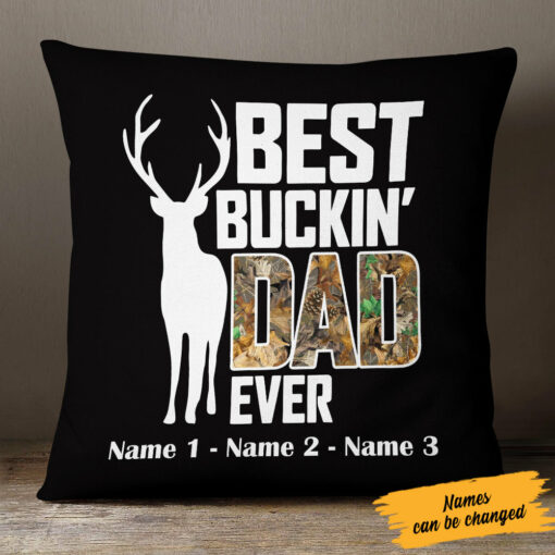 Personalized Dad Grandpa Hunting Pillow