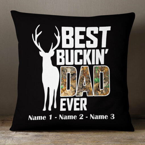 Personalized Dad Grandpa Hunting Pillow