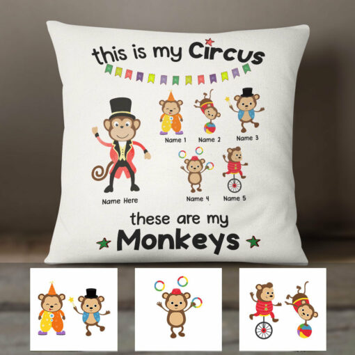 Personalized Dad Grandpa My Circus Pillow