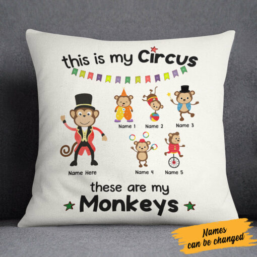 Personalized Dad Grandpa My Circus Pillow