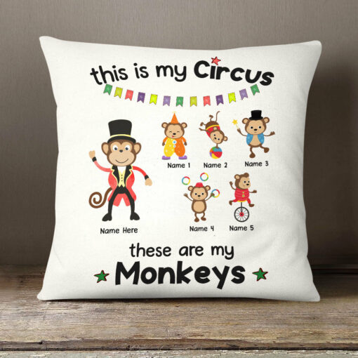 Personalized Dad Grandpa My Circus Pillow