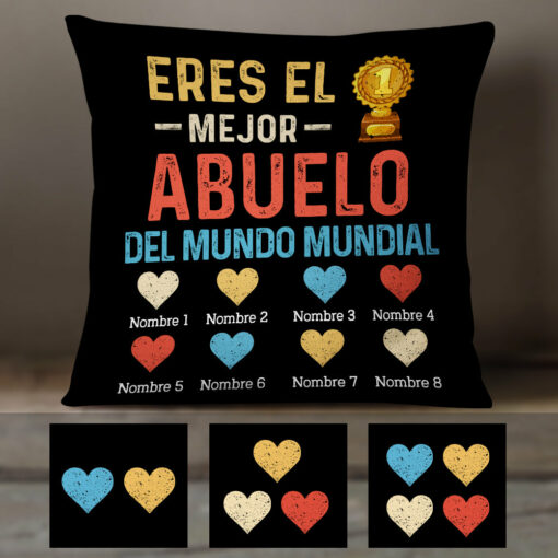 Personalized Dad Grandpa Papa Abuelo Pillow