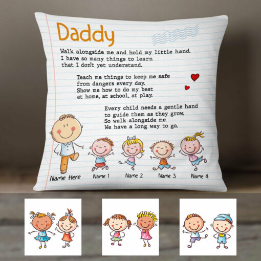 Personalized Dad Grandpa  Pillow