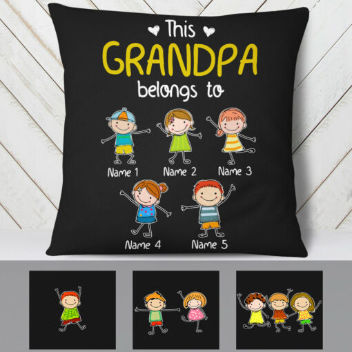 Personalized Dad Grandpa  Pillow