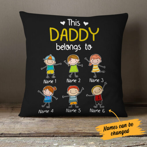 Personalized Dad Grandpa  Pillow