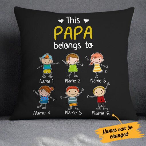 Personalized Dad Grandpa  Pillow