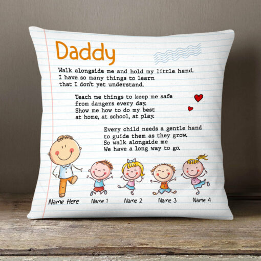 Personalized Dad Grandpa  Pillow