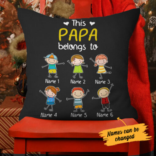 Personalized Dad Grandpa  Pillow