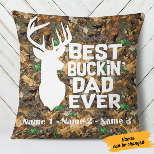 Personalized Dad Hunting  Pillow