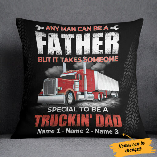 Personalized Dad Trucker  Pillow