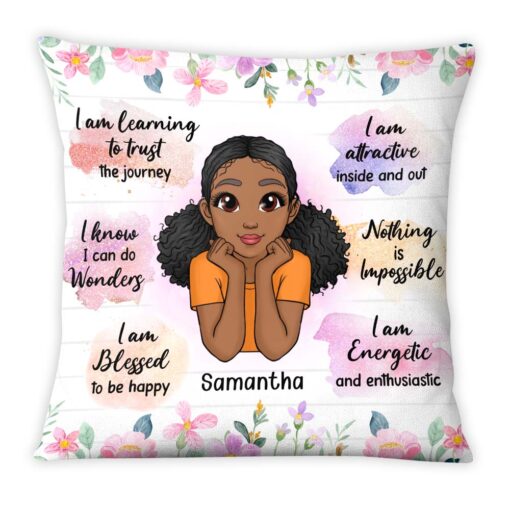 Personalized Daily Affirmation Gifts For Daughter Inspiration Pillow