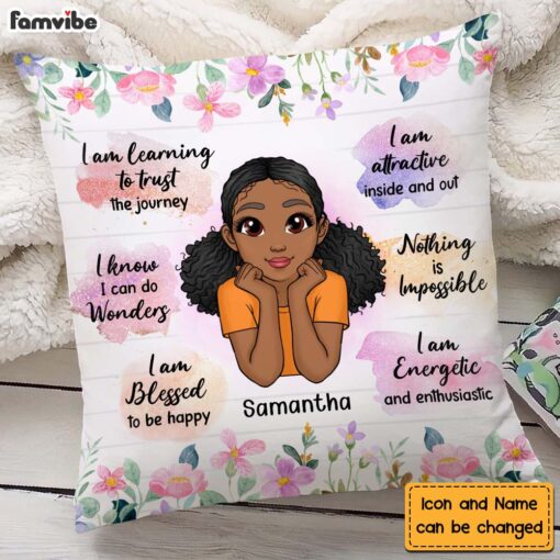 Personalized Daily Affirmation Gifts For Daughter Inspiration Pillow