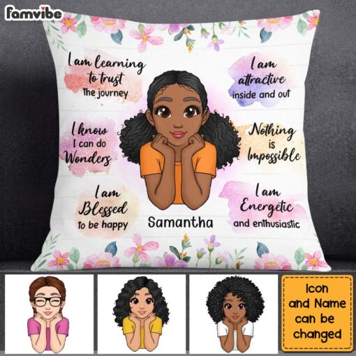 Personalized Daily Affirmation Gifts For Daughter Inspiration Pillow