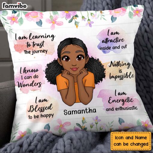 Personalized Daily Affirmation Gifts For Daughter Inspiration Pillow