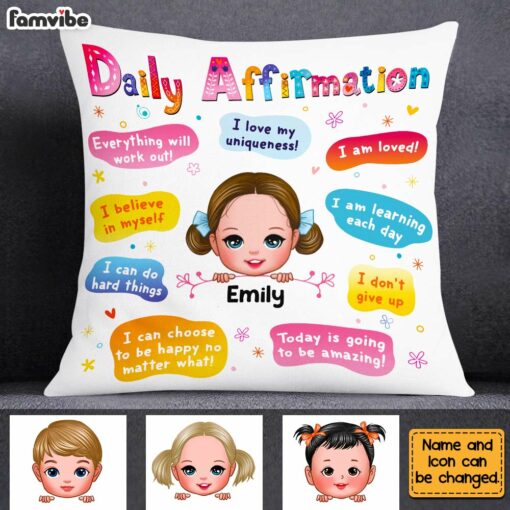 Personalized Daily Affirmation Pillow