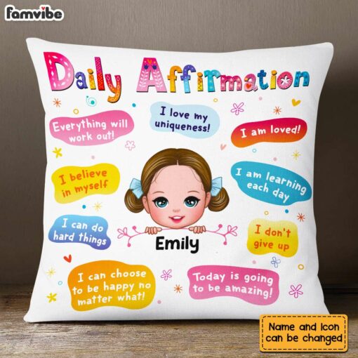 Personalized Daily Affirmation Pillow