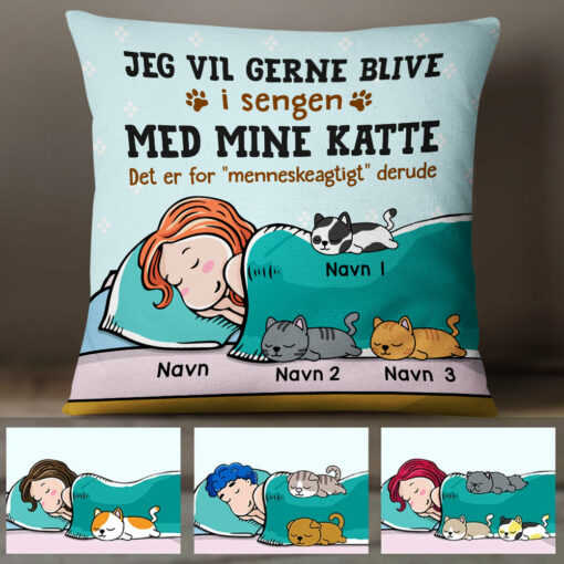 Personalized Danish Cat Kat Pillow