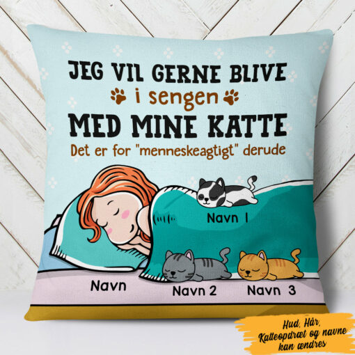 Personalized Danish Cat Kat Pillow