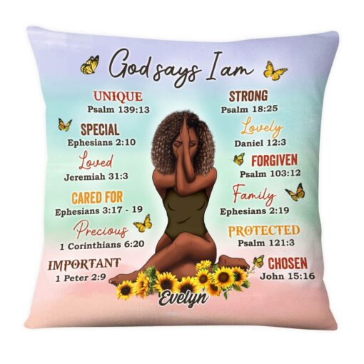 Personalized Daughter God Says Pillow