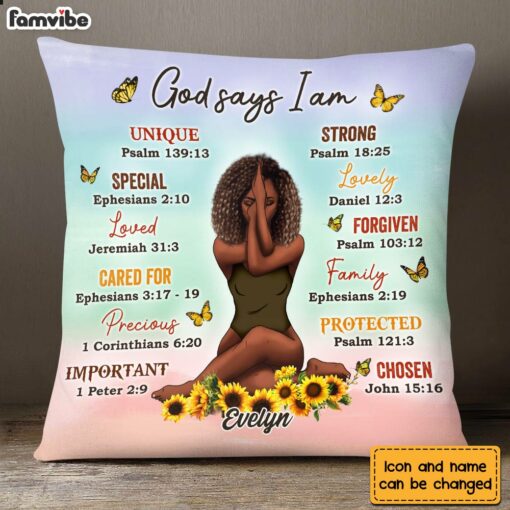 Personalized Daughter God Says Pillow