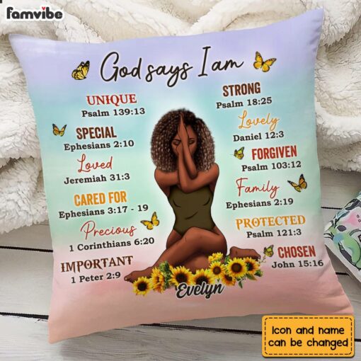 Personalized Daughter God Says Pillow