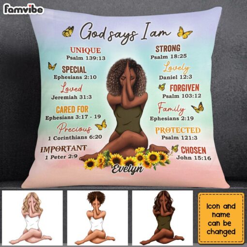 Personalized Daughter God Says Pillow