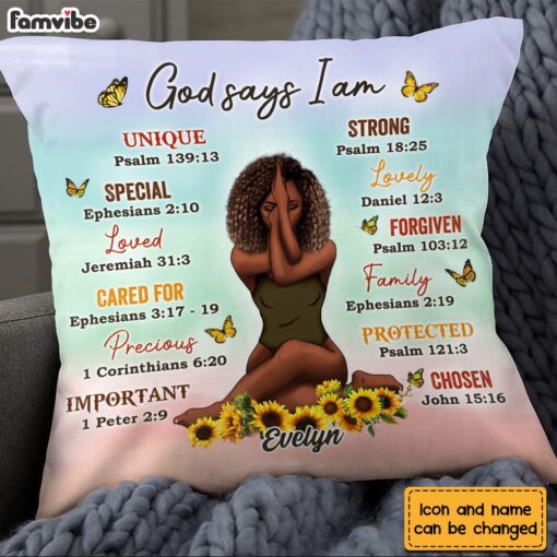 Personalized Daughter God Says Pillow