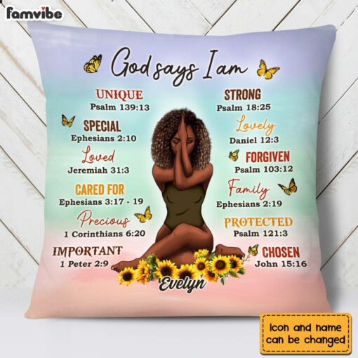 Personalized Daughter God Says Pillow