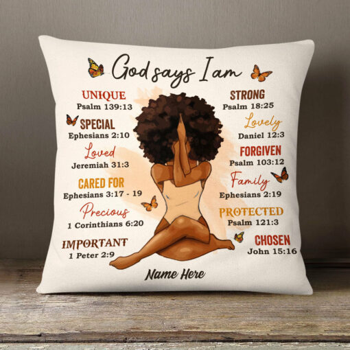 Personalized Daughter God Says You Are Pillow